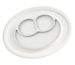 Miska / talerzyk dla dzieci EZPZ Silikonowy talerzyk mały 2w1 Mini Mat biały