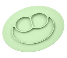 Miska / talerzyk dla dzieci EZPZ Silikonowy talerzyk mały 2w1 Mini Mat pastelowa zieleń