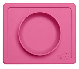 Miska / talerzyk dla dzieci EZPZ Silikonowa miseczka 2w1 Mini Bowl różowy