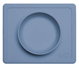 Miska / talerzyk dla dzieci EZPZ Silikonowa miseczka 2w1 Mini Bowl Indigo