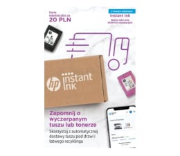 Tusz do drukarki HP Karta do subskrypcji usługi Instant Ink