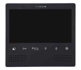 Domofon/wideodomofon Vidos M1023B Monitor wideodomofonu Duo (Czarny)