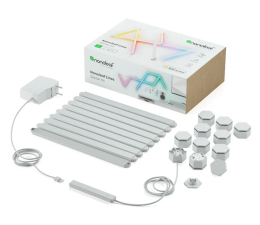 Inteligentna lampa Nanoleaf Lines Starter Kit (9 listw, kontroler)