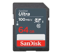 Karta pamięci SD SanDisk 64GB SDXC Ultra Class10 100MB/s UHS-I