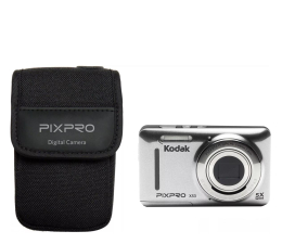 Aparat kompaktowy Kodak X53 srebrny + futerał