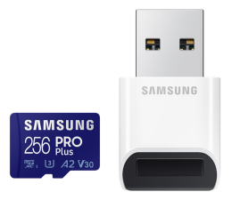 Karta pamięci microSD Samsung 256GB microSDXC PRO Plus 160MB/s z czytnikiem