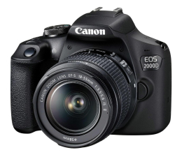 Lustrzanka Canon EOS 2000D + 18-55 IS + akumulator LP-E10 EU26