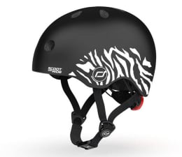 Kask i ochraniacz Scoot & Ride Kask Ochronny XXS-S dla dzieci 1-5 lat Zebra