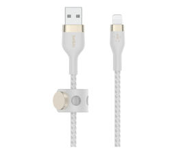 Kabel Lightning Belkin USB-A - LTG Braided Silicone 3m White