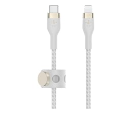 Kabel Lightning Belkin USB-C - LTG Braided Silicone 1m White