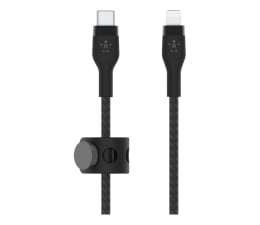Kabel Lightning Belkin USB-C - LTG Braided Silicone 1m Black
