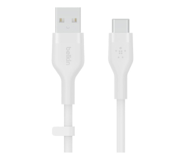 Kabel USB Belkin USB-A - USB-C Silicone 2m White