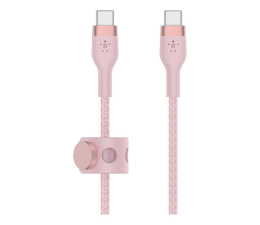 Kabel USB Belkin USB-C - USB-C Braided Silicone 1m Pink