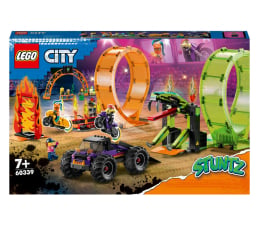 Klocki LEGO® LEGO City 60339 Kaskaderska arena z dwoma pętlami