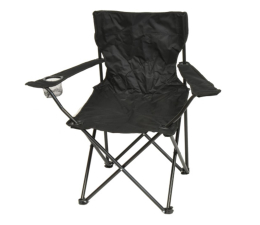 Mebel kempingowy ROYOKAMP Krzesło turystyczne składane 50x50x80cm czarne