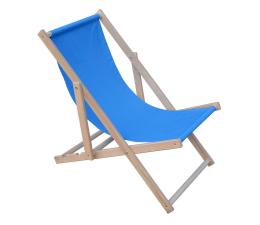 Mebel kempingowy ROYOKAMP Leżak plażowy turystyczny drewniany classic chabrowy