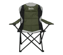 Mebel kempingowy ROYOKAMP Krzesło turystyczne składane lux 60x60x100cm zielono-czarne