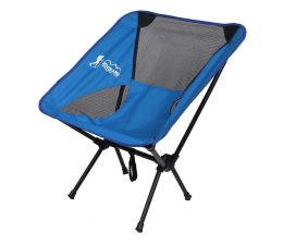 Mebel kempingowy ROYOKAMP Fotel turystyczno plażowy niebieski 58x52x64cm