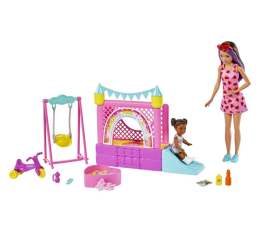Lalka i akcesoria Barbie Dmuchany zamek Zestaw 2 lalki