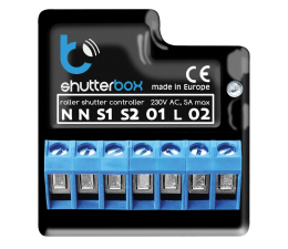 Inteligentny sterownik BleBox ShutterBox v2.0 - sterownik rolet 230V WiFi