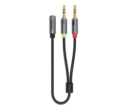Kabel audio Unitek Adapter Jack 3.5mm - 2x Jack 3.5mm