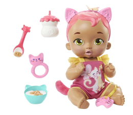 Lalka i akcesoria Mattel My Garden Baby Bobasek-Kotek Karmienie i drzemka różowy