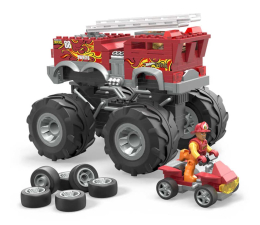 Klocki dla dzieci Mega Bloks Hot Wheels Monster Trucks Mega Construx 5-Alarm + łazik ATV