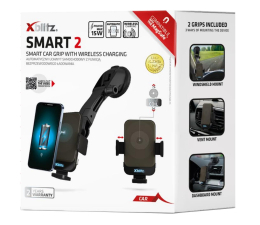 Uchwyt do smartfonów Xblitz Uchwyt samochodowy z ładowaniem bezprzewodowym Smart 2