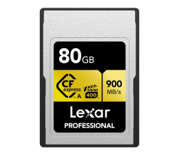 Karta pamięci CFexpress Lexar 80GB Professional Type A GOLD 900MB/s VPG400