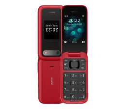 Smartfon / Telefon Nokia 2660 4G Flip Czerwony + Stacja Ładująca