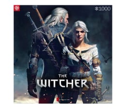 Pozostałe gadżety dla gracza Merch The Witcher (Wiedźmin): Geralt & Ciri Puzzles 1000
