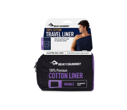 Akcesorium kempingowe Sea to summit Prześcieradło pod śpiwór Premium Cotton Fiolet D