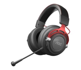 Słuchawki bezprzewodowe AOC GH401 Gaming czarno-czerwone