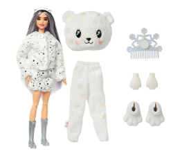 Lalka i akcesoria Barbie Cutie Reveal Lalka Miś Polarny Seria 3 Zimowa Kraina