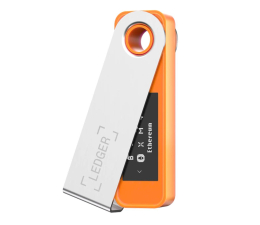 Portfel kryptowalut Ledger Nano S Plus pomarańcz BTC