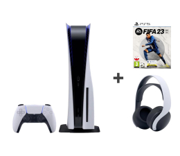 Konsola PlayStation Sony PlayStation 5 + FIFA 23 + Pulse 3D White