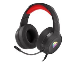 Słuchawki przewodowe Genesis Neon 200 RGB czerwone