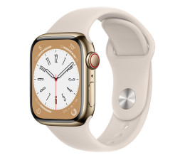 Smartwatch LTE Apple Watch 8 41/Gold Steel/Starlight Sport LTE