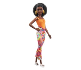 Lalka i akcesoria Barbie Fashionistas Lalka Strój retro w kwiaty