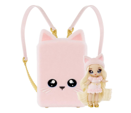 Lalka i akcesoria MGA Entertainment Na!Na!Na! Surprise Różowy plecak Parisian Kitty + lalka Mini