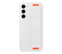 Etui / obudowa na smartfona Samsung Silicone Grip Case do Galaxy S23+ białe