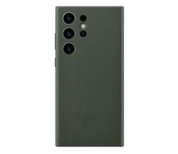 Etui / obudowa na smartfona Samsung Leather Case do Galaxy S23 Ultra zielone