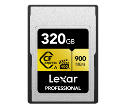 Karta pamięci CFexpress Lexar 320GB Professional Type A GOLD 900MB/s VPG400