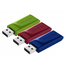 Pendrive (pamięć USB) Verbatim 16GB Store 'n' Go Slider USB 2.0 (3-pack)