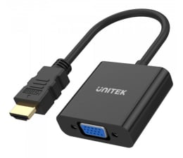 Przejściówka Unitek Adapter HDMI - VGA, Audio (Jack 3.5mm)