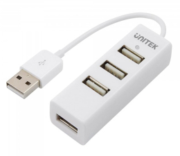 Hub USB Unitek HUB 4x USB 2.0 Biały
