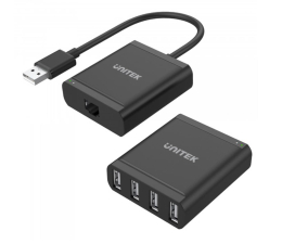 Kabel USB Unitek Przedłużacz USB 2.0 - 4x USB (po skrętce RJ-45)
