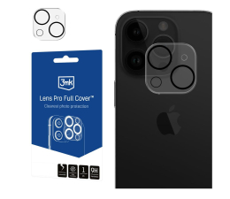 Folia / szkło na smartfon 3mk Lens Pro Full Cover do iPhone 15/15 Plus