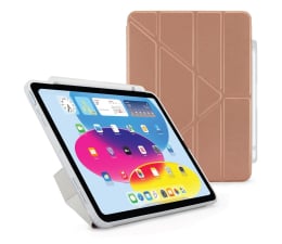 Etui na tablet Pipetto Origami Pencil Case do iPad 2022 (10. gen.) rose gold