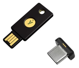 Klucz sprzętowy Yubico Security Key NFC by Yubico (czarny) + YubiKey 5C-nano